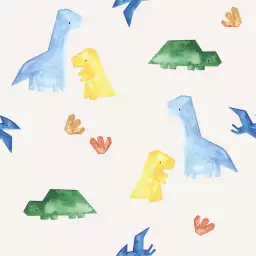 Dinos pop - tapisserie chambre enfant