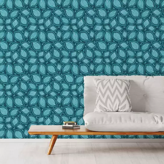 Turquoise eparse - tapisserie enfant