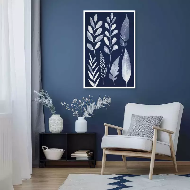 Essai Cyanotype - poster plante