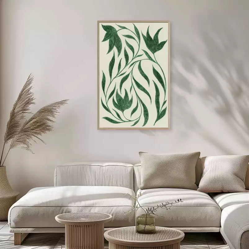 Arabesque verte - poster plante