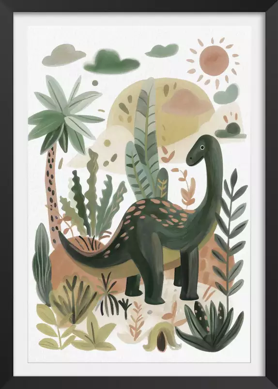 Le monde de coco dino - affiche dinosaure