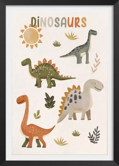 Les grands dinos - affiche dinosaure