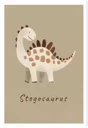 Stegosaurus - affiche dinosaure