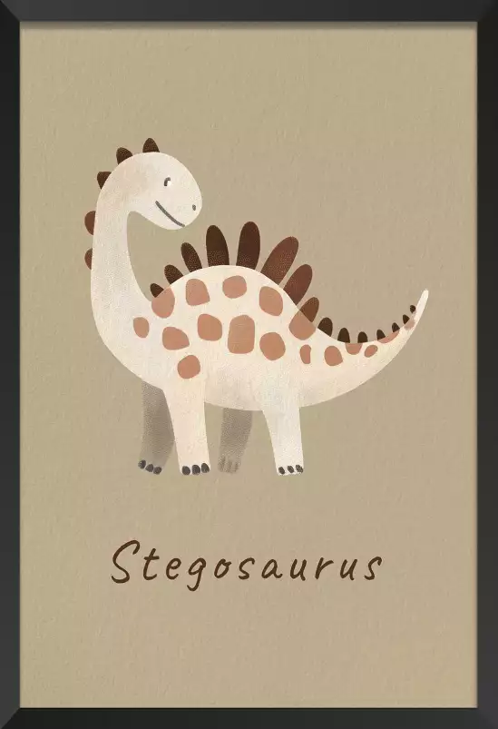 Stegosaurus - affiche dinosaure