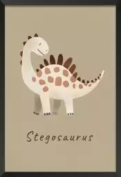 Stegosaurus - affiche dinosaure