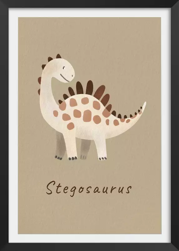 Stegosaurus - affiche dinosaure