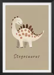 Stegosaurus - affiche dinosaure