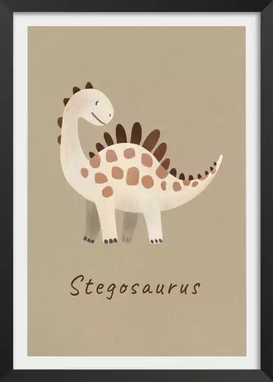 Stegosaurus - affiche dinosaure