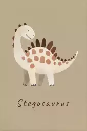 Stegosaurus - affiche dinosaure