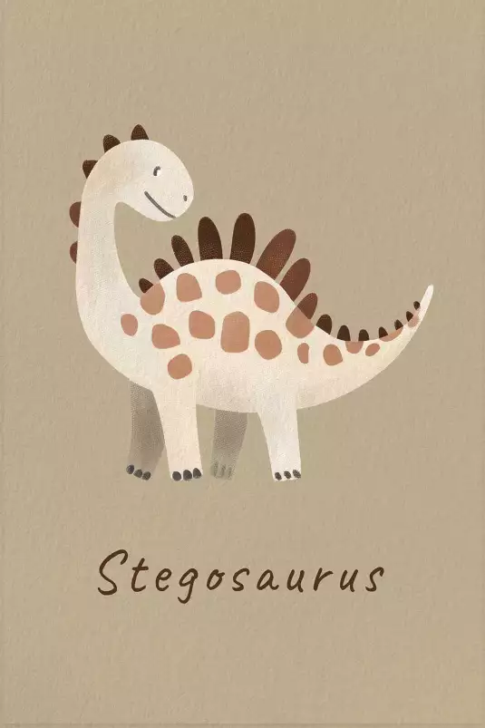 Stegosaurus - affiche dinosaure