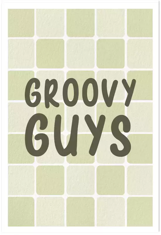 Groovy guys - affiche moderne