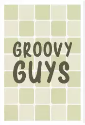 Groovy guys - affiche moderne