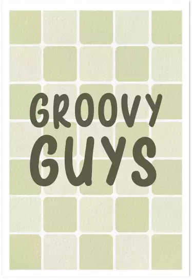 Groovy guys - affiche moderne