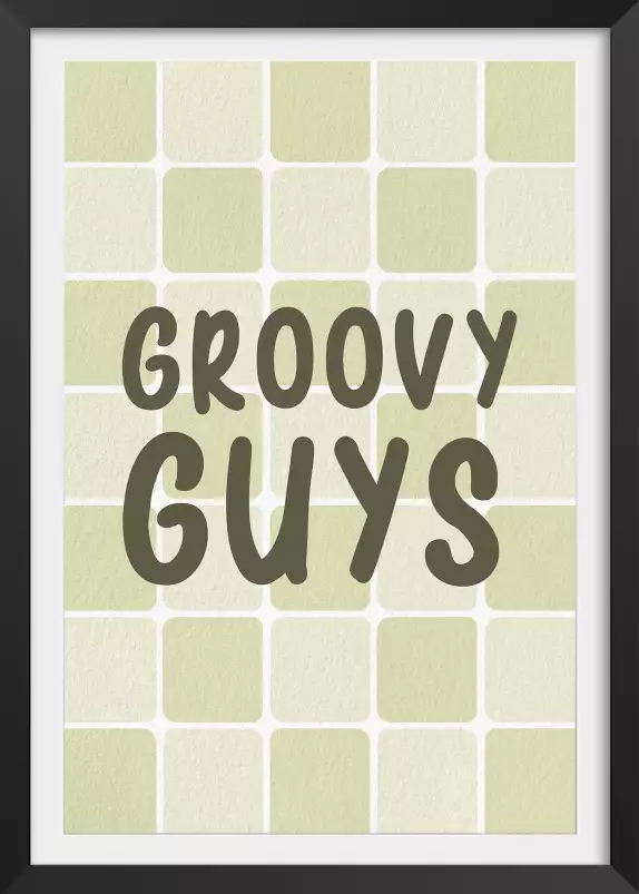 Groovy guys - affiche moderne