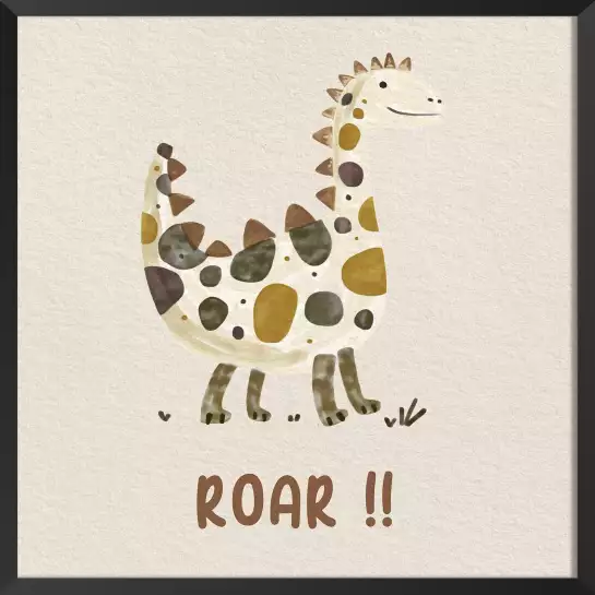 Roar fait le dino - affiche dinosaure