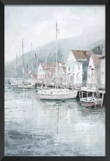 Port de pêche - tableau mer