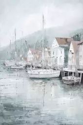 Port de pêche - tableau mer