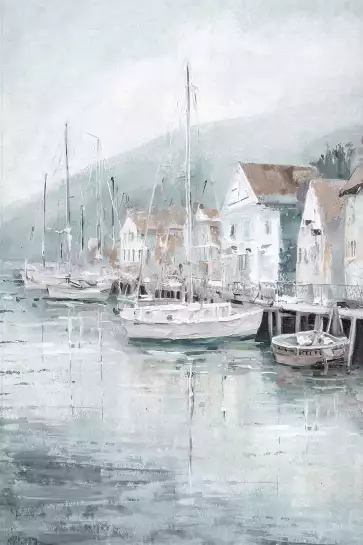 Port de pêche - tableau mer