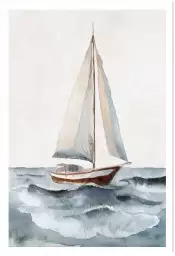 Pleine voile - peinture bord de mer