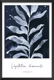 Végetation hivernale - poster plante