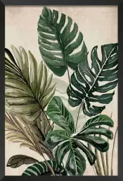 Monstera et cie - affiche feuille