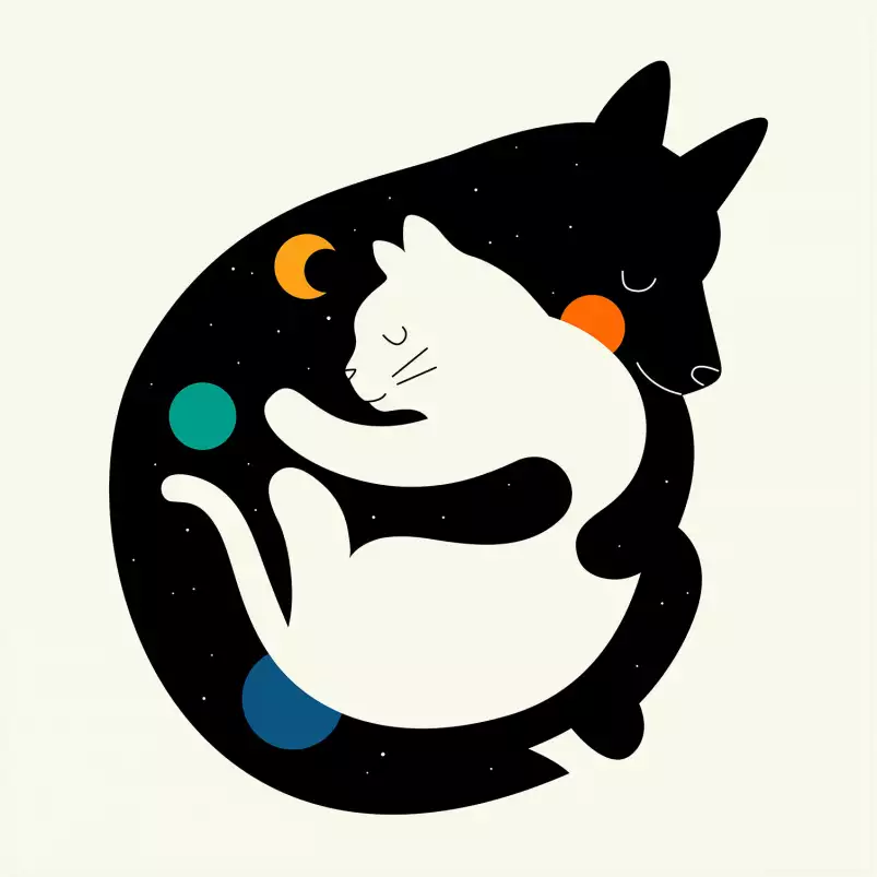 Hugs cats - poster enfants