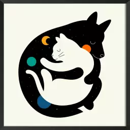 Hugs cats - poster enfants