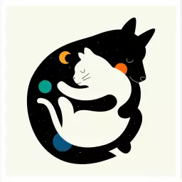 Hugs cats - poster enfants