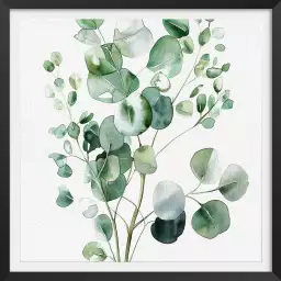 Aquarelle et eucalyptus - poster plante