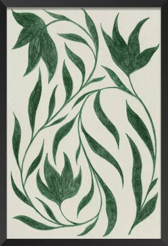 Arabesque verte - poster plante