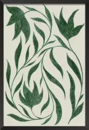 Arabesque verte - poster plante