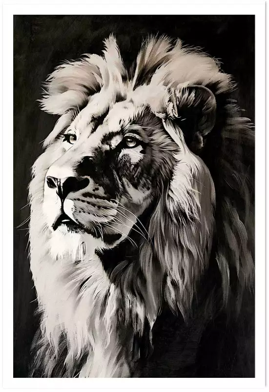 Le king - affiche lion