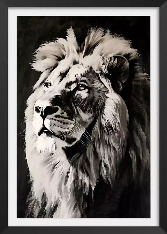 Le king - affiche lion