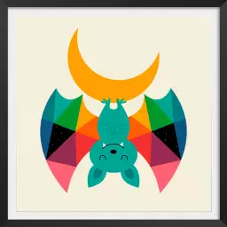 Chauve souris - poster enfants