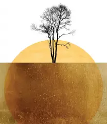 Arbre d'or - fond de hotte artistique