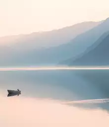 Douceur d'un lac - Fond de hotte nature et paysage