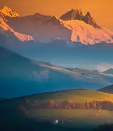 Zoom sur le Pic du midi d'Ossau - fond de hotte décoratif