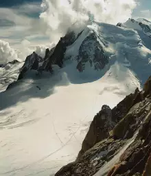 Vue depuis l'Aguille du Midi - fond de hotte décoratif