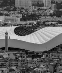 Marseille le Velodrome - fond de hotte original