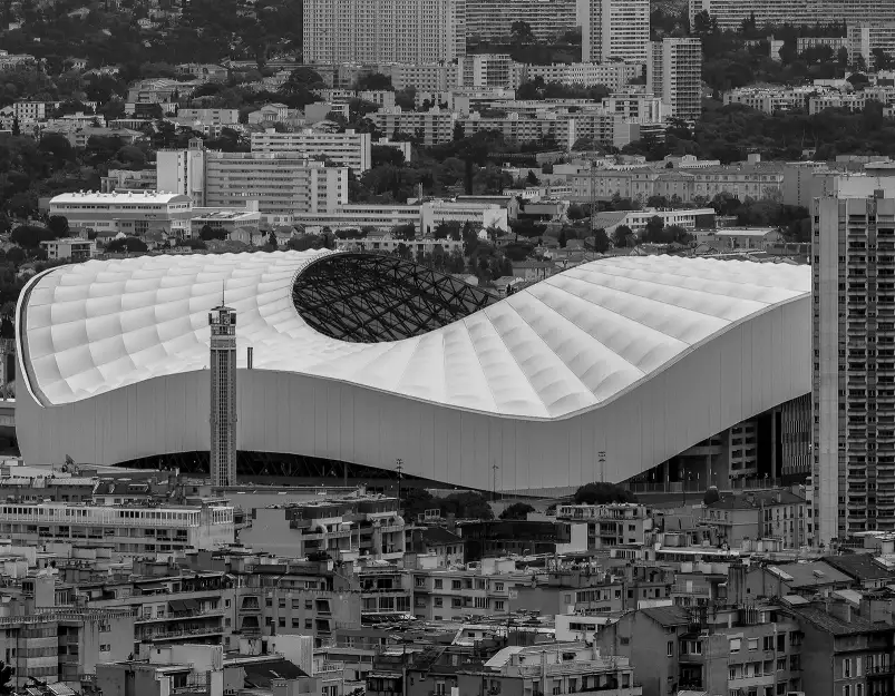 Marseille le Velodrome - fond de hotte original