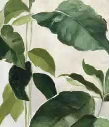 Palmes en aquarelle - fond de hotte décoratif