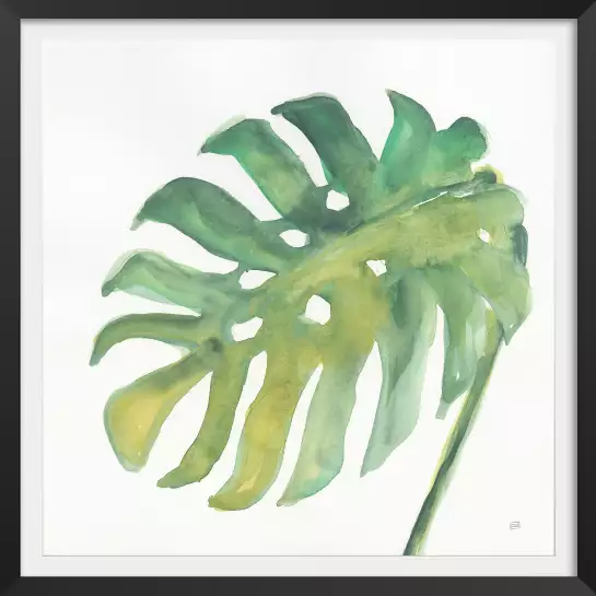 Plame watercolor - affiche plante verte