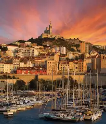 Marseille Notre Dame de la Garde - fond de hotte artistique