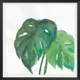 Plante monstera watercolor - affiche plante verte