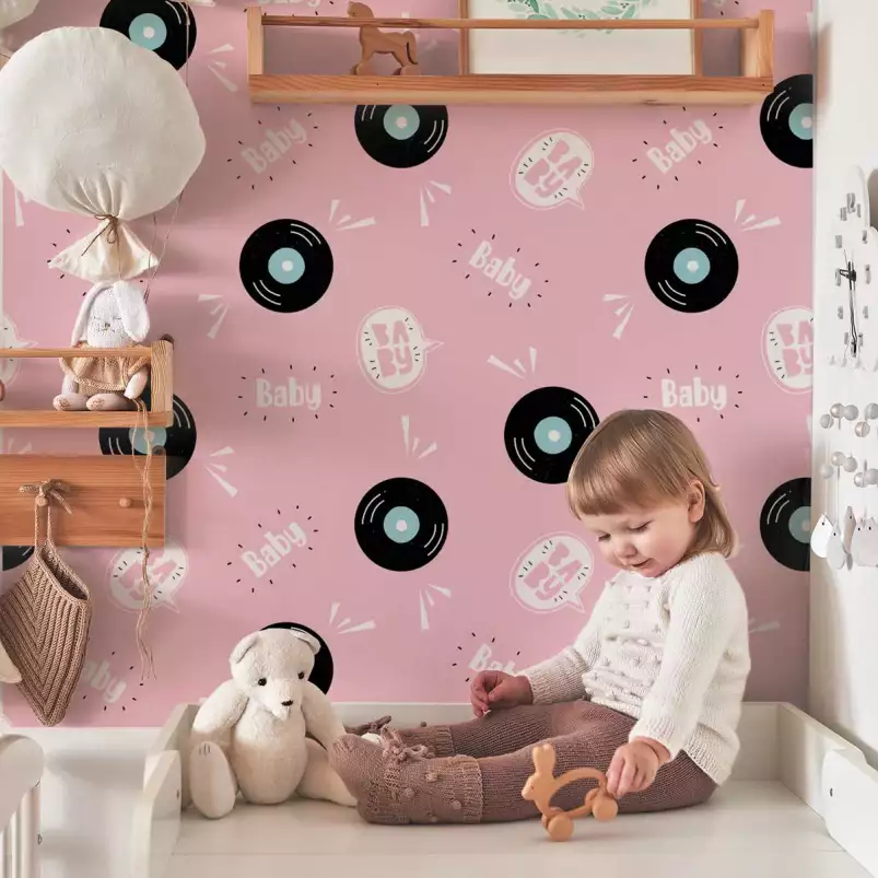 Baby disk - tapisserie deco