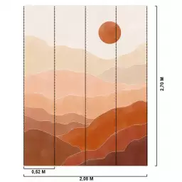 Soleil au zenith - tapisserie panoramique