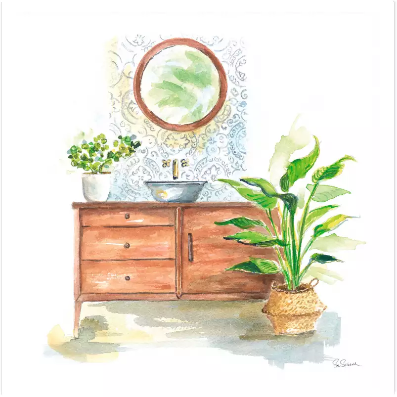 Greenery bath - poster plantes