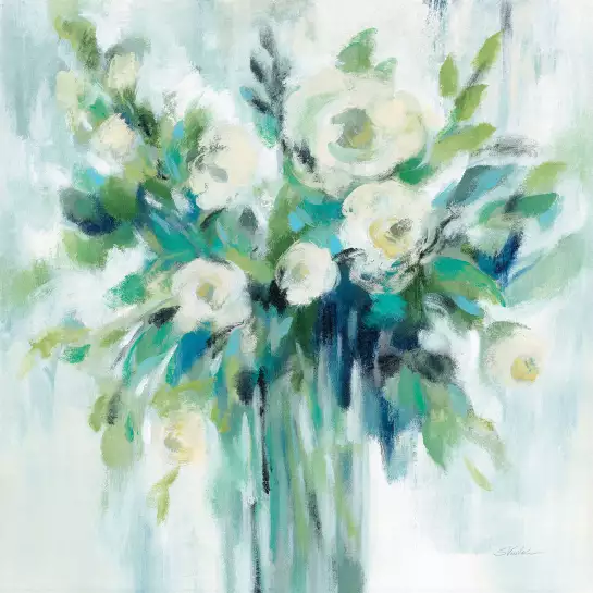 Bouquet de fleurs en aquarelle - tableau peinture fleurs