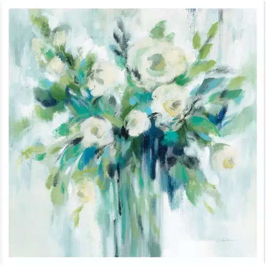 Bouquet de fleurs en aquarelle - tableau peinture fleurs