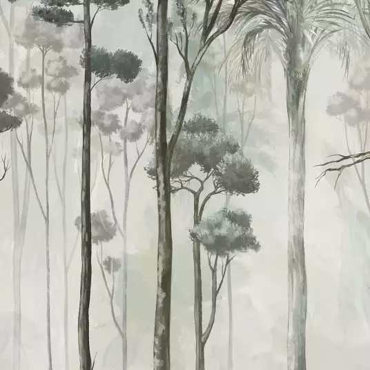 Forêt en Provence - papier peint paysage mural